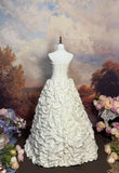 Elegant Wedding Dress Strapless Pleated Prom Gown Evening Dress Gala Dress HZ0319