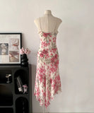 Pretty Woman Summer Dress Spaghetti Straps Print Party Dresses Vacation Dress HZ0319