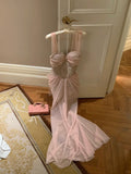 Charming Prom Dress Off Shoulder Tulle Pleated Evening Dress Birthday Party Dress HZ0319