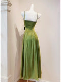Stunning Prom Dress Spaghetti Straps Pleated Evening Dress Gala Dress HZ0319
