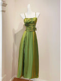 Stunning Prom Dress Spaghetti Straps Pleated Evening Dress Gala Dress HZ0319
