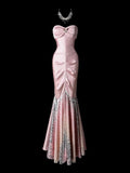 Sweet Prom Dress Sweetheart Pleated Mermaid Evening Dress Gala Dress Party Dress HZ0319