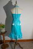 Stunning Prom Dress Halter Ruffle Evening Dress Gala Dress Birthday Party Dress HZ0319