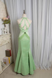 Elegant Prom Dress V-neck Pearl Mermaid Birthday Party Dress Evening Dress Gala Dress HZ0319