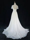 Elegant Prom Dress A Line Crew Neck Pleated Gala Dress Evening Dress HZ0319