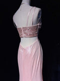 Shiny Prom Dress Spaghetti Straps Beading Mermaid Gala Dress Evening Dress Birthday Dress HZ0319