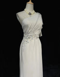 Elegant Prom Dress One Shoulder Pleated Gala Dress Evening Dress HZ0319