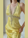 Sexy Prom Dress Halter Beading Gala Dress Evening Dress HZ0319