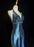 Elegant Prom Dress Halter Long Mermaid Evening Dresses Gala Dress Party Dress HZ0319