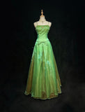 Gorgeous Prom Dress A Line Green Spaghetti Straps Gala Dress Evening Dresses HZ0319