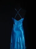 Gorgeous Prom Dress Blue V-neck Evening Dresses Birthday Party Dress Cocktail Dress HZ0319