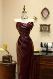 Gorgeous Prom Dress Strapless Pleated Evening Dress Birthday Party Dress HZ0319