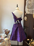 Elegant Homecoming Dress A Line One Shoulder Pleated Short Prom Dress Evening Dress Cocktail Dress HZ0319