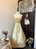 Charming Prom Dress A Line Spaghetti Straps Pleated Gala Dress Evening Dress HZ0319