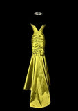 Stunning Prom Dress Strapless Pleated Long Prom Dress Mermaid Evening Dress Birthday Party Dress HZ0319
