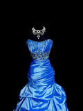 Charming Prom Dress Strapless Pleated Mermaid Evening Dress Gala Dress HZ0319