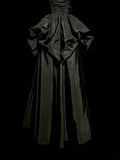 Beauty Prom Dress Black Sweetheart Pleated Long Prom Dress Evening Dress HZ0319