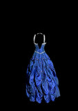 Charming Prom Dress Blue Spaghetti Straps Pleated Long Prom Dress Birthday Dress Ball Gown HZ0319