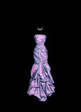 Pretty Prom Dress Strapless Pleated Mermaid Birthday Party Dress Gala Dress Cocktail Dress HZ0319