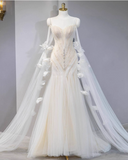 Elegant Wedding Dress Sweetheart Pleated Tulle Mermaid Wedding Dress HZ0319