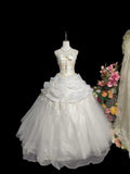 Beauty Wedding Dress Spaghetti Straps Pleated Tulle Wedding Dress HZ0319