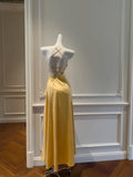 Popular Prom Dress Halter Pleated Asymmetrical Hem Birthday Party Outfits Cocktail Dress HZ0319