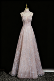 Shiny Prom Dress A Line Spaghetti Straps Evening Dress Birthday Party Outfits HZ0319