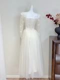 Elegant Prom Dress Square Neck Tulle Cocktail Dress Birthday Party Dress HZ0319