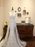 Gorgeous Wedding Dress Sweetheart Lace Mermaid Wedding Dress HZ0319