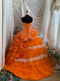 Charming Prom Dress Strapsless Pleated Tulle Ball Gown Evening Dress Quinceanera Dress HZ0319
