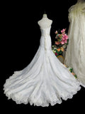 Stunning Wedding Dress Sweetheart Pleated Mermaid Wedding Dress HZ0319