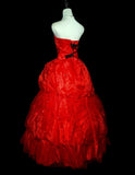 Charming Prom Dress Strapless Evening Dress Birthday Party Dress Ball Gown HZ0319