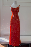 Shiny Prom Dress Straps Sequins Birthday Party Dress Cocktail Dress HZ0319