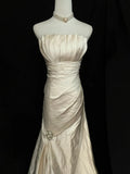 Vintage Wedding Dress A Line Strapless Pleated Wedding Dress HZ0319