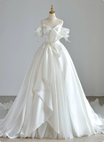 Beauty Wedding Dress Sweetheart Pleated Tulle Wedding Dress HZ0319