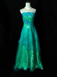 Newest Prom Dress A Line Strapless Tulle Cocktail Dress Evening Dress HZ0319