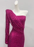 New Arrival Prom Dress Asymmetrical Neck Slit Birthday Party Dress Cocktail Dress HZ0319
