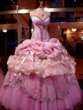 Luxury Prom Dress Sweetheart Pleated Ball Gown Sweet 16 Dress Evening Dress HZ0319