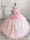 Sweet Prom Dress Spaghetti Straps Tulle Pleated Ball Gown Evening Dress Quinceanera Dress HZ0319