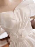 Newest Wedding Dress Off Shoulder Pleated Wedding Dress HZ0319