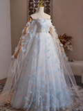 Romantic Prom Dress Off Shoulder Tulle Butterfly Evening Dress Gala Dress HZ0319