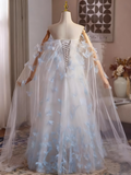 Romantic Prom Dress Off Shoulder Tulle Butterfly Evening Dress Gala Dress HZ0319