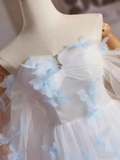 Romantic Prom Dress Off Shoulder Tulle Butterfly Evening Dress Gala Dress HZ0319