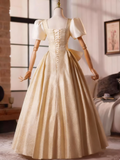 Elegant Prom Dress V-neck Pleated Print Evening Dress Ball Gown HZ0319