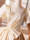 Elegant Prom Dress V-neck Pleated Print Evening Dress Ball Gown HZ0319