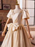 Elegant Prom Dress V-neck Pleated Print Evening Dress Ball Gown HZ0319