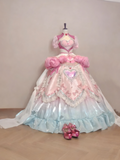 New Arrival Prom Dress High Collar Pleated Ball Gown Quinceanera Dress Birthday Outfits HZ0319