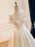 New Arrival Wedding Dress Off Shoulder Lace Wedding Dress HZ0319