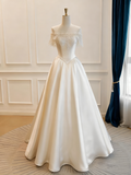 New Arrival Wedding Dress Off Shoulder Lace Wedding Dress HZ0319