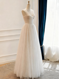 New Design Wedding Dress V-neck Tulle Pleated Wedding Dress HZ0319